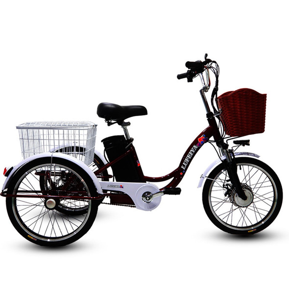 48v12a350w Electric Bicycle 20inch Bike Double Shock Absorption Highlight Lamp Large Capacity Basket Cycling
