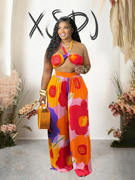 Vacation Outfit Women Summer Two Piece Sets Bikini Sexy Y2k Elegant Pants and Blouse Set Plus Size Wholesale Dropshipping Vacation Outfit Women Summer Two Piece Sets Bikini Sexy Y2k Elegant Pants and Blouse Set Plus Size Wholesale Dropshipping