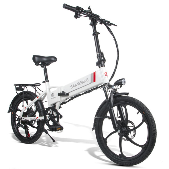 48V 20 Inch  Electric Folding Bike, USB 2.0 Mobile Phone Charging Ebike, SHIMANO 7 Speed