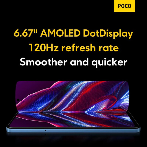 POCO X5 5G Smartphone 128GB/256GB 6.67"120Hz AMOLED DotDisplay Snapdragon 695 Octa Core NFC 33W 5000mAh Battery
