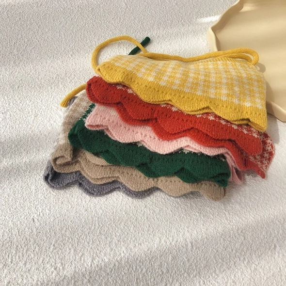 Knitted Kids Scarf Baby Shawl Collar Neckwear for Girls Plaid Scarves Autumn Winter Children Lattice Neckerchief Bib Neck Knitted Kids Scarf Baby Shawl Collar Neckwear for Girls Plaid Scarves Autumn Winter Children Lattice Neckerchief Bib Neck