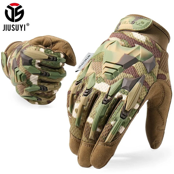 Tactical Gloves Airsoft Military Men Combat Working Shooting Hunting Full Finger Glove Paintball Driving Rubber Protective Gear