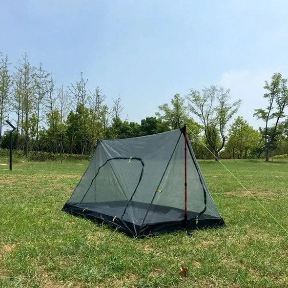 Portable Camping Tent Mosquito Net A-shaped Ultralight Inner Tent Mesh Supplies Tent Outdoor Camping Beach Summer Mesh Equipment