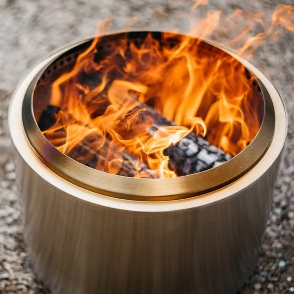 Heating Cooker Smokeless Wood Burning Cooker Outdoor Camping Portable Stove Stainless Steel Folding Wood Burning Cooker Campfire