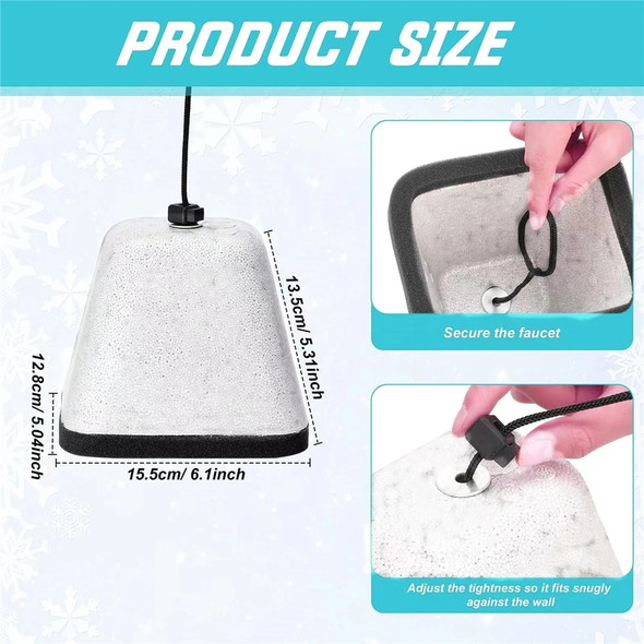 Winter Outdoor Faucet Cover Outside Garden Faucet Freeze Protect Sock SelfSealing Thermal Insulation Foam Reusable Tap Protector