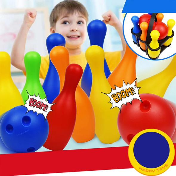 Kids Bowling Set Bowling Game Skittle and Balls Sports Educational for Home Kindergarten Toddler 19cm