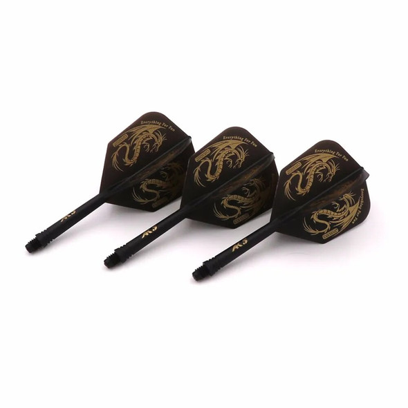 CUESOUL AK5 Integrated Dart Shaft Dart Flights Big Wing Shape-Size M-28mm