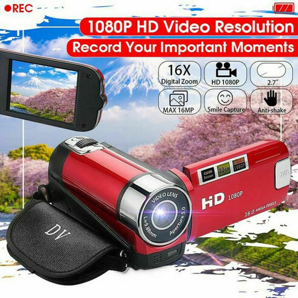 Vlog Camera 1080P Full HD DV Camcorder Digital Video Camera 16X Vlog Camera 1080P Full HD DV Camcorder Digital Video Camera 16X