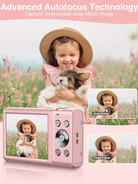 2.7K Digital Camera Autofocus Vlogging Camera HD 48MP with 2.8" Large 2.7K Digital Camera Autofocus Vlogging Camera HD 48MP with 2.8" Large