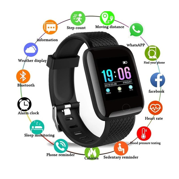 Outdoor Fitness Tracker Running Walking Pedometer Heart Rate Monitoring Smart Step Counter Health Sleep Activity Tracker