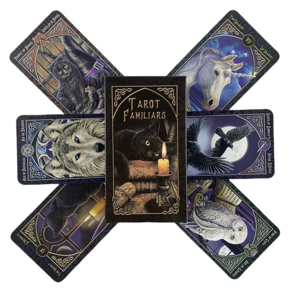 New Cats Everyday Witch Tarot Familiars Deck Cards Fate Divination Table Playing Family Party Board Game Entertainment