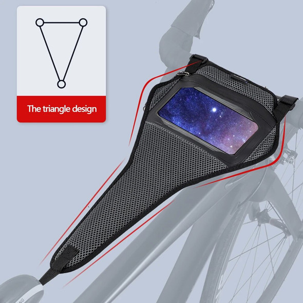 Indoor Cycling With Phone Pouch Road Bicycle Strap Bike Sweat Cover Waterproof Net Durable Accessories Frame Guard Trainer
