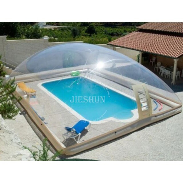 Factory price cheap customized Pool Cover Transparent Air Inflatable Swimming Pool Dome Tent Accessories