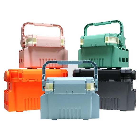 ZYZ Fishing Tackle Box M Size 43.8*17.5*27.5CM Large Capacity Lure Bait Hook Water Cup Fishing Rod Toolbox Fishing Storage Case ZYZ Fishing Tackle Box M Size 43.8*17.5*27.5CM Large Capacity Lure Bait Hook Water Cup Fishing Rod Toolbox Fishing Storage Case