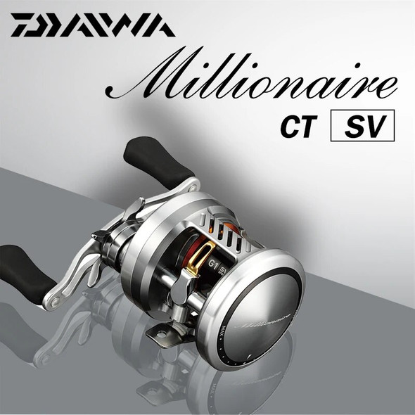 Dawa 2019 Millionaire CT SV Thin Bait Fishing Drum Gear Ratio 70H/HL/70SH/70SHL6.3:1/7.2:1 Aluminum Saltwater Fishing Drum