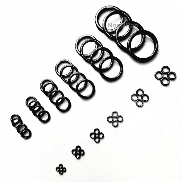 48pcs Round Connector Ring Fishing Tackle Accessories Alconite Ring For Fishing Rod Guide NooNRoo