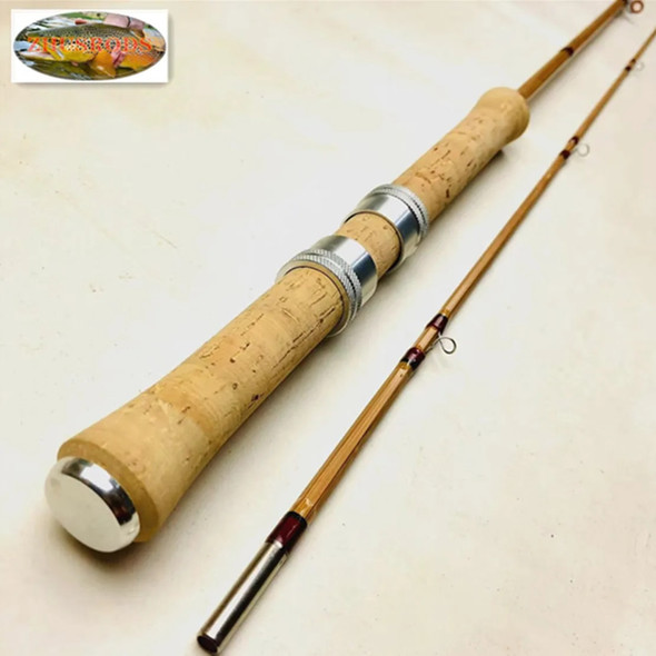 ZHUSRODS Dual Purpose Bamboo Fishing Rods 7 ft ~ 4 wt / 2 piece ~ 1 tip / Fly Rods & Lure Rods