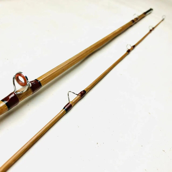 ZHUSRODS Dual Purpose Bamboo Fishing Rods 7 ft ~ 4 wt / 2 piece ~ 1 tip / Fly Rods & Lure Rods