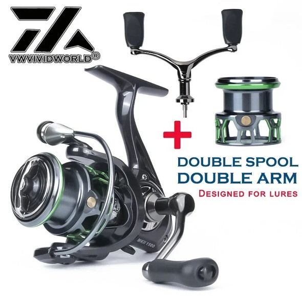 VX Double Arm and Spool,Fishing Reel,Alloy Spool,Metal Arm,Alloy Gear Steel,Steel Bearing,Spinning Reel,Sea Fishing,Casting Reel