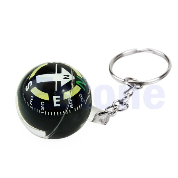1pc Ball Keychain Liquid Filled Compass For Hiking Camping Travel Outdoor Survival 1pc Ball Keychain Liquid Filled Compass For Hiking Camping Travel Outdoor Survival