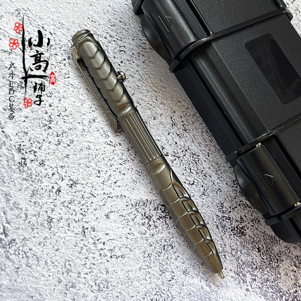 Titanium Alloy EDC Dragon Backbone Self Defense Survival Safety Tactical Pen With Writing Multi-functional Portable Tools Pen