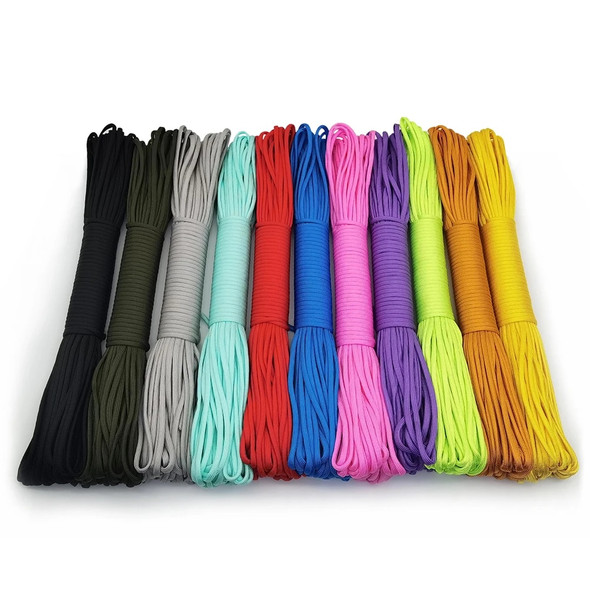 4 Size Dia.4mm 7 stand Cores Paracord for Survival Parachute Cord Lanyard Camping Climbing Camping Rope Hiking Clothesline 4 Size Dia.4mm 7 stand Cores Paracord for Survival Parachute Cord Lanyard Camping Climbing Camping Rope Hiking Clothesline