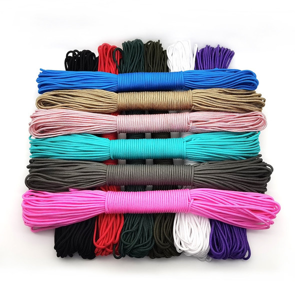 3mm Paracord Lanyard Rope Parachute Cord Hiking Camping Clothesline Tactical Bracelet Accessory Bracelet One Core 100ft 328ft 3mm Paracord Lanyard Rope Parachute Cord Hiking Camping Clothesline Tactical Bracelet Accessory Bracelet One Core 100ft 328ft