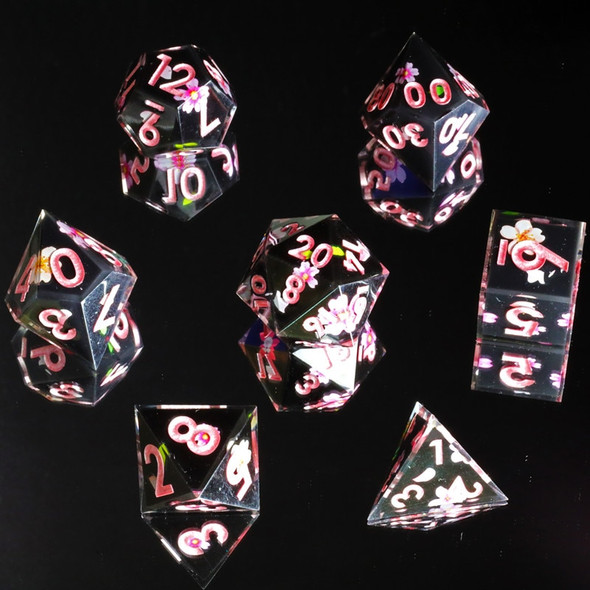 MINI PLANET New Design Layered Stickers Dice DND Dice Set Polyhedral Resin Dice Box Sets D&D For RPG Board Games 7pcs/set Custom MINI PLANET New Design Layered Stickers Dice DND Dice Set Polyhedral Resin Dice Box Sets D&D For RPG Board Games 7pcs/set Custom
