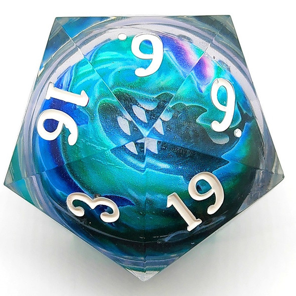 1Pcs New Creative Pointed Resin Dice High Transparency Handmade D20 for Table Games