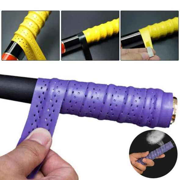 Anti-slip Baseball Badminton Softball Racket Rubber Handle Grip Wrap Band Tennis Overgrips Tape Badminton Racket Grips Sweatband Anti-slip Baseball Badminton Softball Racket Rubber Handle Grip Wrap Band Tennis Overgrips Tape Badminton Racket Grips Sweatband