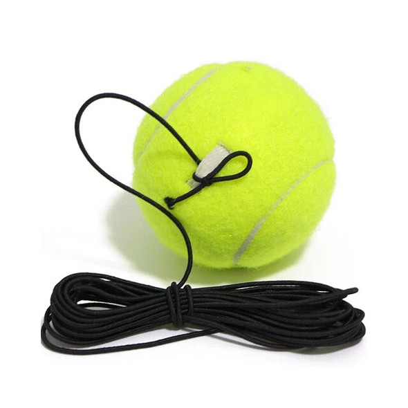 Beach Tennis Professional Tennis Training Ball with 4m Elastic Rope Rebound Practice Ball with String Portable Tennis Train Ball