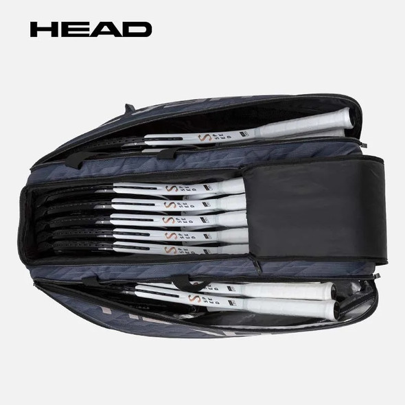 HEAD Djokovic Series Djokovic Duffle Bag Backpack Jr. Signature Double Shoulder Tennis Racket Pack Match Field Bag