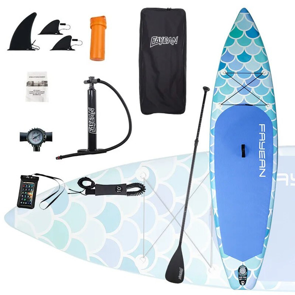 Inflatable Surfboard for Adult, Paddle Board, Water Ski Kickboard, Can Be Customized, Stand up Racing, SUP