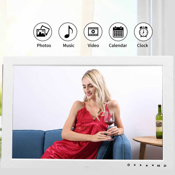 17 Inch Digital Photo Frame Touch Key Multifunctional Video Picture