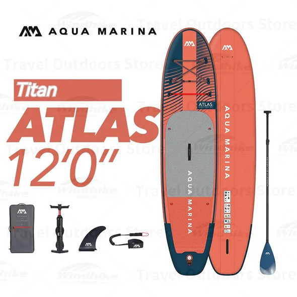 AQUA MARINA ATLAS SUP Board Inflatable Sapboard Stand Up Paddle Board 366cm SUP Surfboard Pad SAP Inflatable Board with Paddle