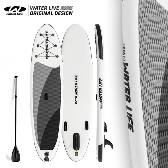 WATERLIVE 10'6" Inflatable Sup Surfboard Water Sports Paddle board PVC Material Adult Water Skiing board With Paddle WL20009