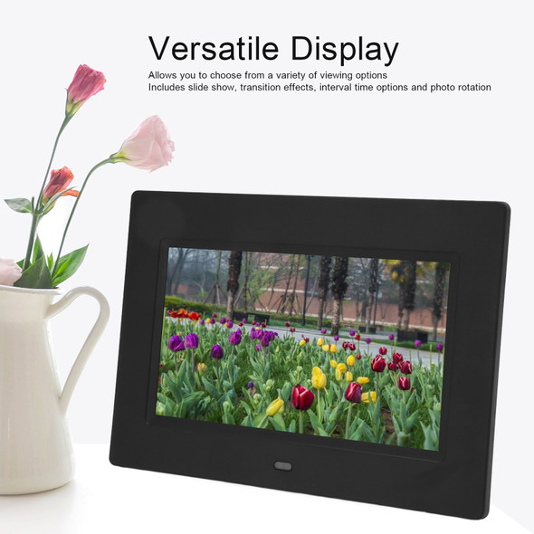 7 Inch Hd Digital Photo Frame Ips Screen Support Usb Storage Card