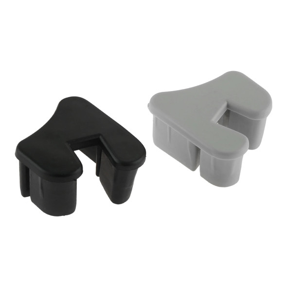 2Pcs Black/Gray Inflatable Boat Plug PVC Marine Boat Aluminum Rod Plug Water Plug Stopper Inflatable Boat Yacht Kayak Accessorie