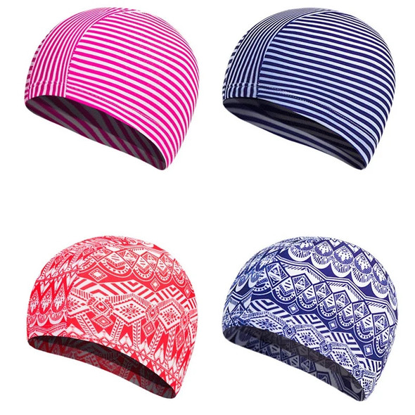 Kids High Elastic Swimming Cap Boys Girls Nylon Swim Hat For Beach Surfing Diving Swimming Pool Water Sports Accessories