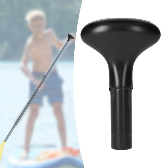 Canoe Paddles T Handle Black Smooth Palm Grip Convenient Replacement Canoe Surfboard Shaft Boat Surfing Paddle Accessories