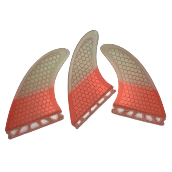 AM2 Size Thruster Surfboard Fins Honeycomb Surfing Fins Multicolor Fiberglass SUP Fin Surfing Accessories