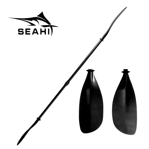 4 Section Light 100% Carbon Fiber Kayak Paddle Double Head Blade Inflatable Stand-Up Paddle Surf Kayak Accessories