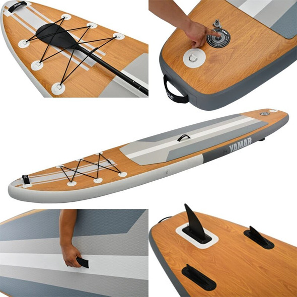 YAMAR MARINE Sea Surfing Inflatable Sup Paddle Boards 3.3m wood grain Surfboard Professional Paddling Board Surfing Accessories YAMAR MARINE Sea Surfing Inflatable Sup Paddle Boards 3.3m wood grain Surfboard Professional Paddling Board Surfing Accessories