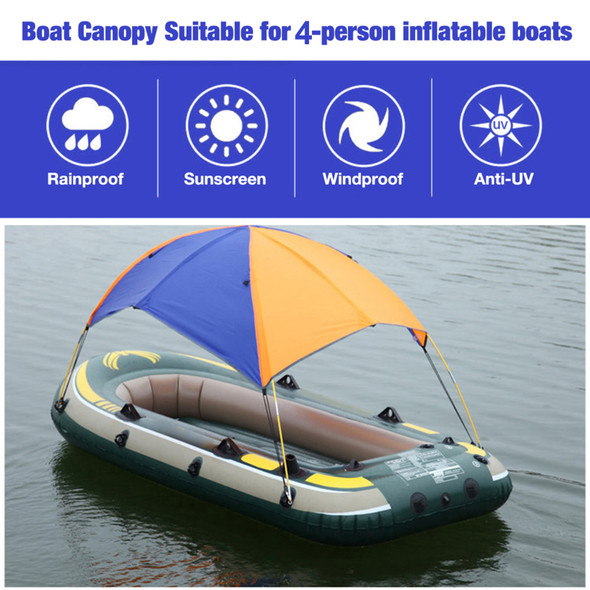 Large Boat Awning Shade Cloth Dinghy Fishing Boat Sun Shade Cover Canopy kayak Sunshade Tent Shelter Inflatable Boat Accessories
