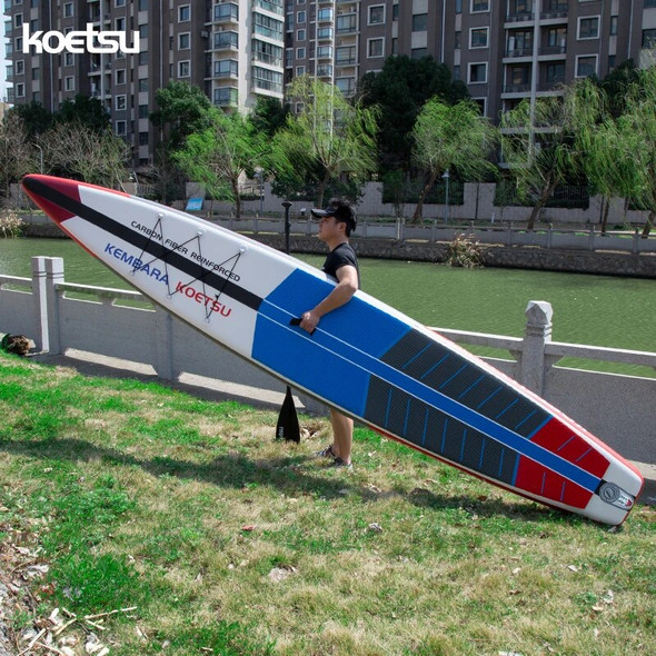 KOETSU Carbon Board Paddle Kayak Racing Surf Stand Board Inflatable Surfboard Paddle Accessories Inflatable Boat 12ft 14ft PVC