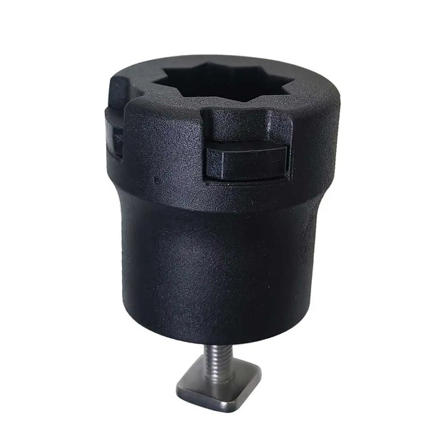 1 Piece Kayak Sliding Gear Head Track Adaptor Canoe Dinghy Marine Boat Tracking Rail Fishing Star Mount Base for GPS Fish Finder