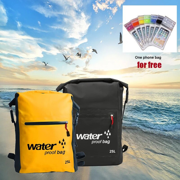 25L PVC Outdoor waterproof Dry Bag Swimming Backpack Hiking Riding Rafting Storage Kayaking Boating Bag Trekking Floating Sack