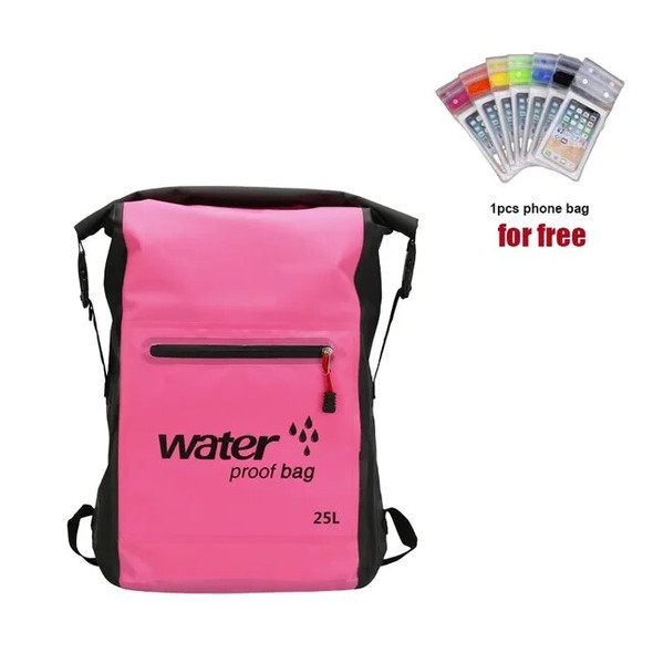 25L PVC Outdoor waterproof Dry Bag Swimming Backpack Hiking Riding Rafting Storage Kayaking Boating Bag Trekking Floating Sack