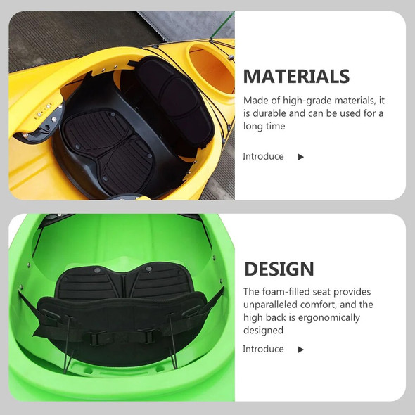 Kayak Cushion Kayaking Accessory Backrest Fishing Boat Universal Eva Inflatable