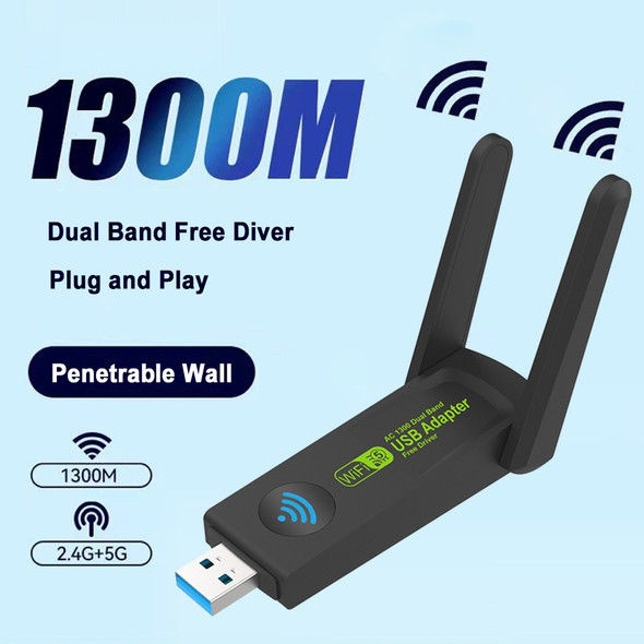 1300Mbps WiFi USB 3.0 Adapter